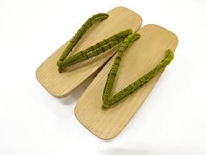 鼻緒ビロード桐下駄（23センチ）